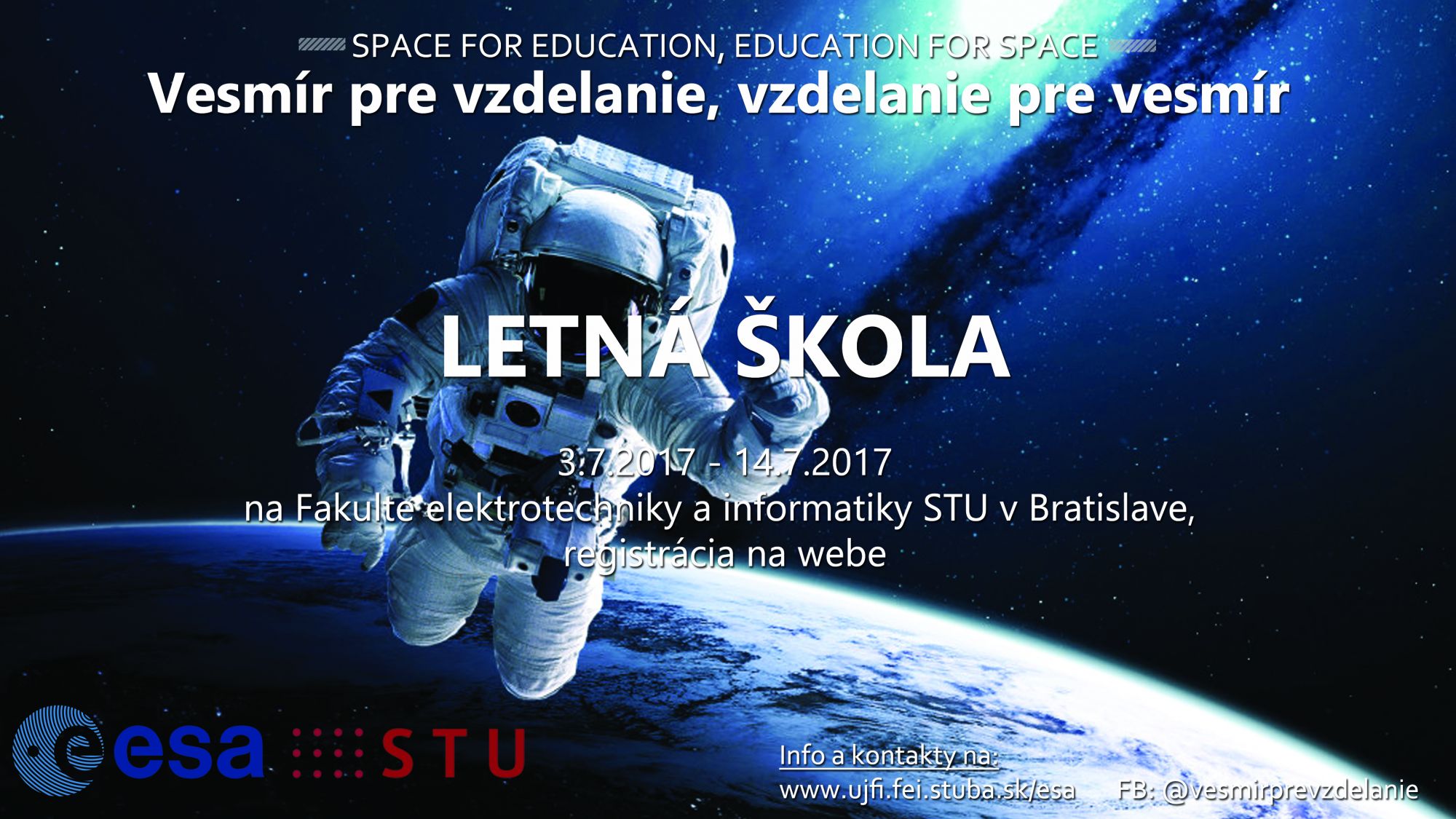 Pozvánka: Letná škola: Vesmír