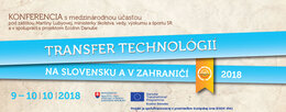 Konferencia Transfer technológií na Slovensku a v zahraničí 2018