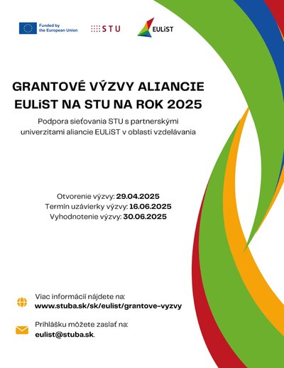 Grant na podporu sieťovania STU s partnermi EULiST v oblasti vzdelávania