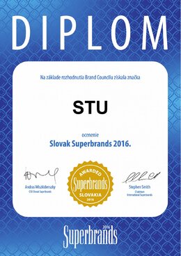 STU získala Superbrands Award 2016