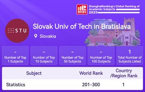 STU sa umiestnila v dvoch prestížnych rebríčkoch