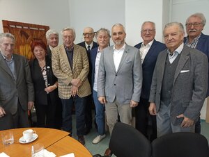 SR, DR, VV AK STU, 15.5.2025, zľava Garaj J., Šipekiová G., Timár P., Jelemenský K., Wagner J., Kováč B., Strémy M., Nečas V., Ohrablo F., Petráš D.
