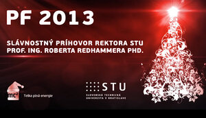 Slávnostný príhovor rektora STU pf2013