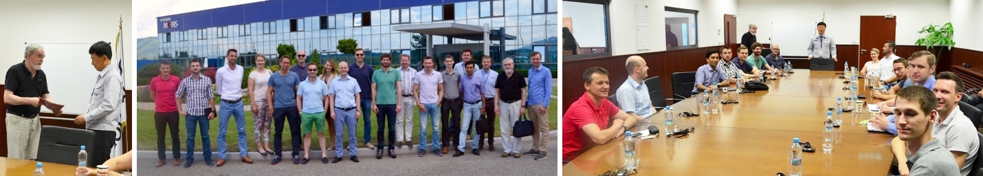 Návšteva siedmej skupiny študujúcich Professional MBA Automotive Industry 2015 - 2017 v Hyundai MOBIS, Žilina